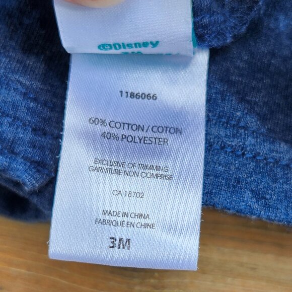 DISNEY BABY Mickey Mouse Embroidered Baby Overalls Size 3 Months CUTE - Picture 4 of 7